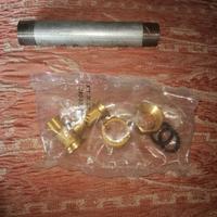 2 Codoli Contatore Acqua 1 Tronchetto 3/4mm