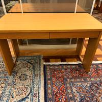 Tavolo-Scrivania in rovere massello con cassetti