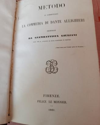 Metodo di commentare la Commedia di Dante 