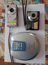 Lettore CD e 2 macchine fot digitali