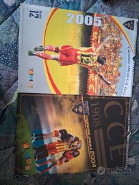 Calendari del Lecce 2004 e 2005 e maglia allenamen