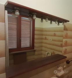 Specchio bagno con luci incorporate