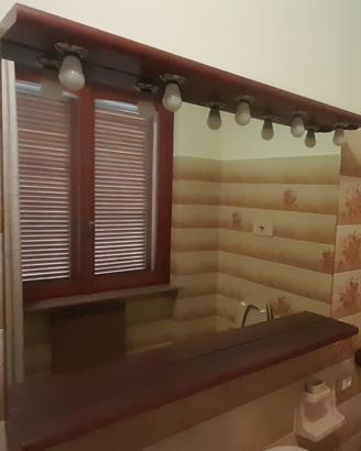 Specchio bagno con luci incorporate