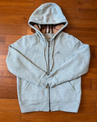 felpa burberry grigia
