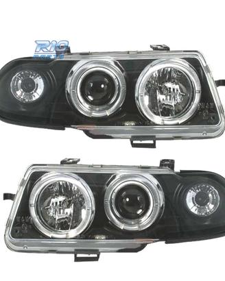 FARI OPEL ASTRA F 94-98 ANGEL EYES FONDO NERO H1-H