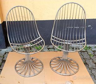 doppia sedie anni 70 design 