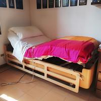 Letto ortopedico 3 movimenti con elevatore e spond