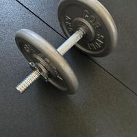 MANUBRIO CARICABILE E COPPIA DISCHI 5 KG