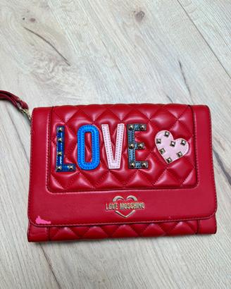 Borsa in pelle Moschino