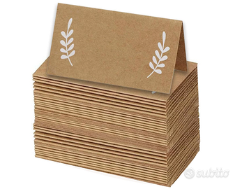 50 segna posto in cartone da tavolo , per feste, m