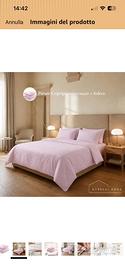2 set copripiumino piazza e mezza 100% cotone