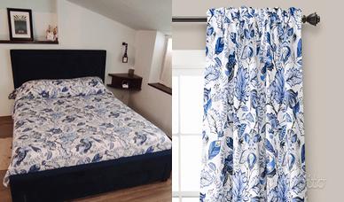 set trapunta king+tenda Cynthia Jacobean di Lush