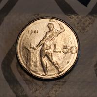 50 Lire 1981 Vulcano Donna ERRORE DI CONIO 