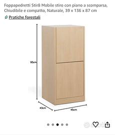 Mobile stiro Foppapedretti Stir8 - Naturale