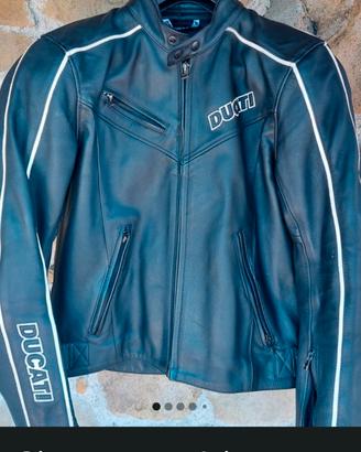 Giacca moto pelle dainese Ducati
