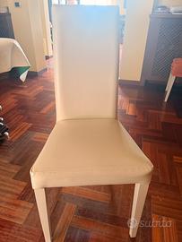 Set 6 sedie con coprisedia arancio