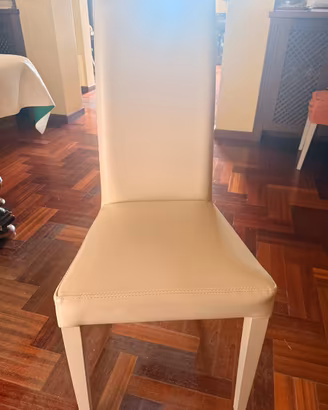 Set 6 sedie con coprisedia arancio