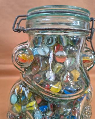 Vaso rana biglie vintage 