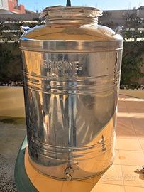 giara acciao inox utilizzata per olio d'oliva 