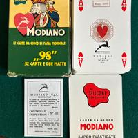 Carte da gioco Modiano 98 Ai Siliconi del 1966