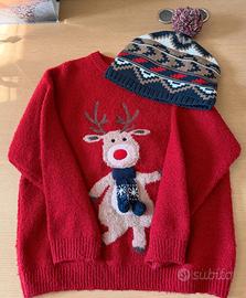 Set Natale bambino Zara + cappello Melby 5 anni