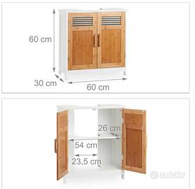 Mobile sottolavabo Relaxdays – NUOVO, imballato