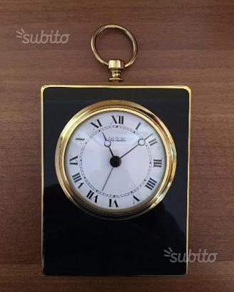 Orologio da tavolo argento la vallee fatto a mano