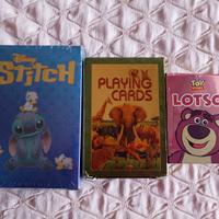 Carte da poker metallizzate Stitch,Lotso,animali