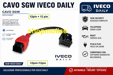 CAVO DIAGNOSI SGW FCA ALFA FIAT LANCIA JEEP IVECO