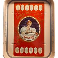 Vassoio Coca-Cola vintage Calendario 1900 