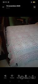 Coperta uncinetto a file'