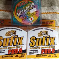 Trecciato da pesca vari tipi