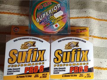 Trecciato da pesca vari tipi