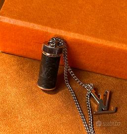 Vecchio fiore bottiglia di profumo Collana Unisex