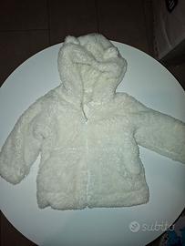pelliccia bianca unisex 9/12 mesi 74cm 