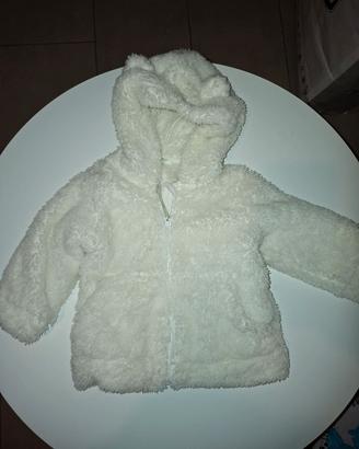 pelliccia bianca unisex 9/12 mesi 74cm 