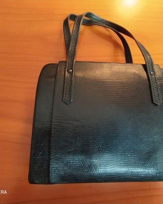 Borsa vintage originale anni 60/70 lucertola nera