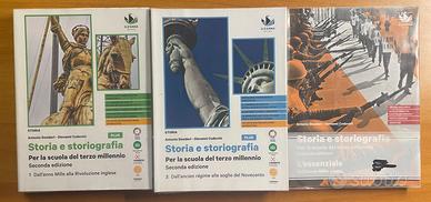 Libri storia e storiografia 1, 2 e l'essenziale.