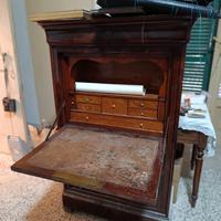 secretaire antica vintage legno a marmo