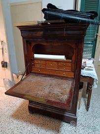 secretaire antica vintage legno a marmo