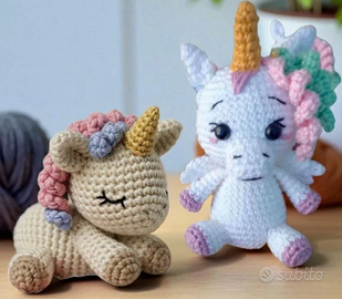 🦄 Unicorni amigurumi fatti a mano
