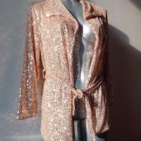giacca di paillettes blazer nuovo con etichetta