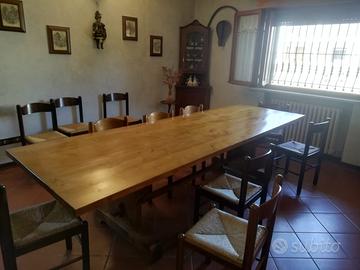 tavolo in legno massello per soggiorno - taverna