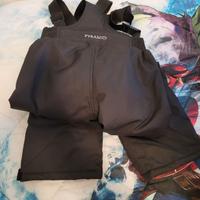 Tuta sci salopette con bretelle ragazzo