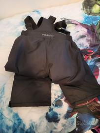 Tuta sci salopette con bretelle ragazzo