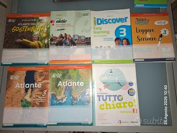 libri 3°media e 2°.