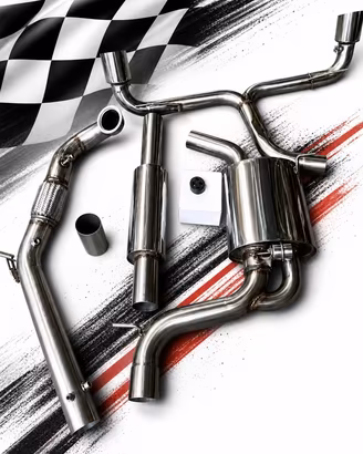 Golf GTI 7 7.5 8 8.5 scarico con valvola