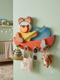 Attaccapanni in legno per bambini  