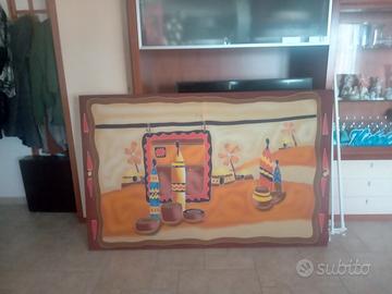 Tela rayon su intelaiatura in legno 