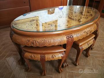 Salottino intagliato Cinese